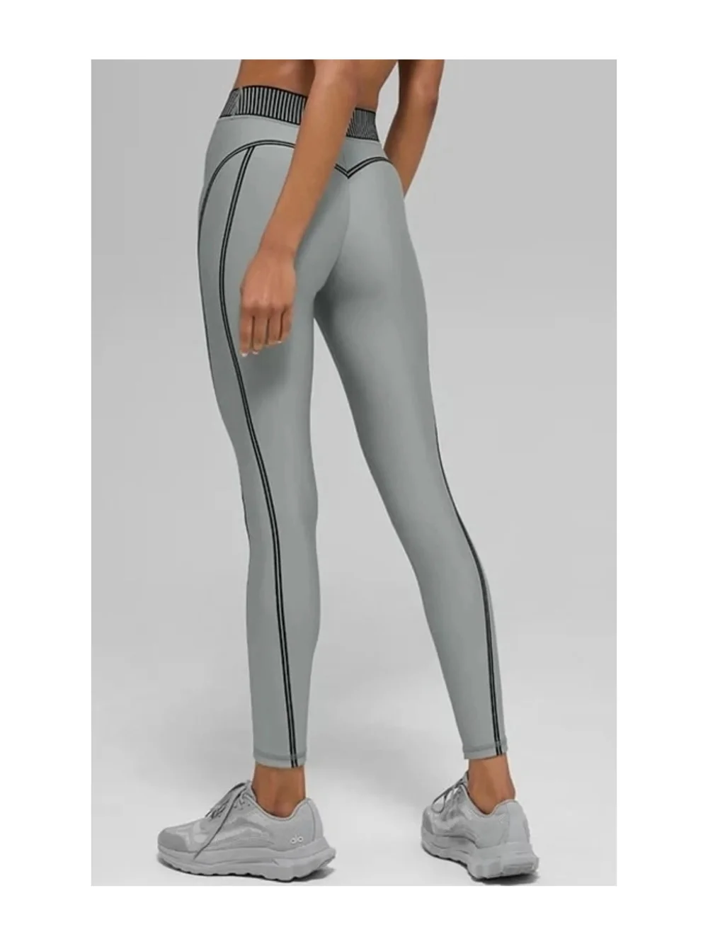 NWT Alo Airlift Line Up High Waist Lunar Grey 7/8 Line Up Leggings Sz S